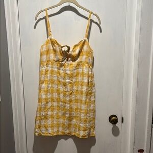 REFORMATION Ryland mini gingham dress